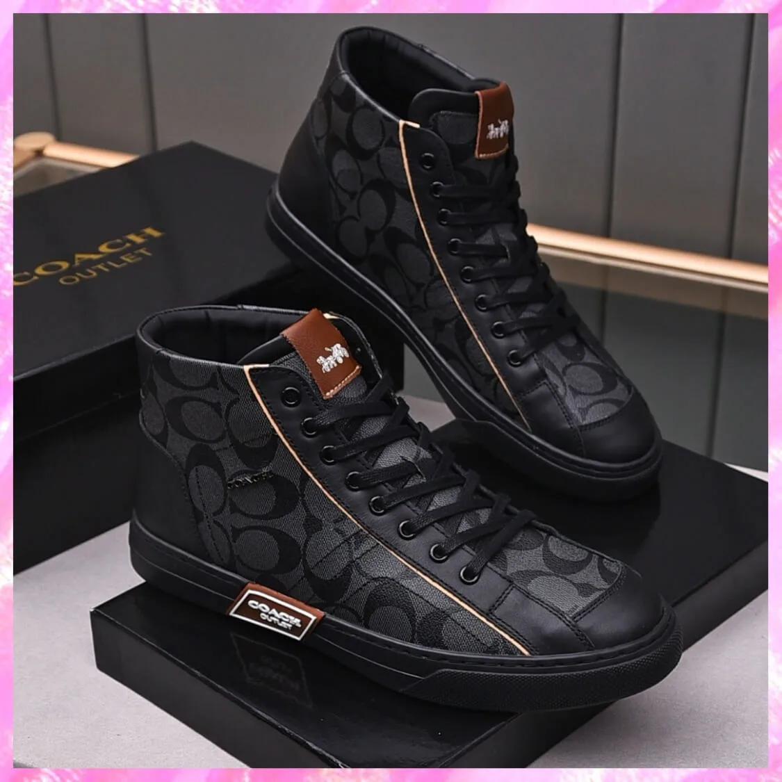 Mid Top Monogram Sneakers