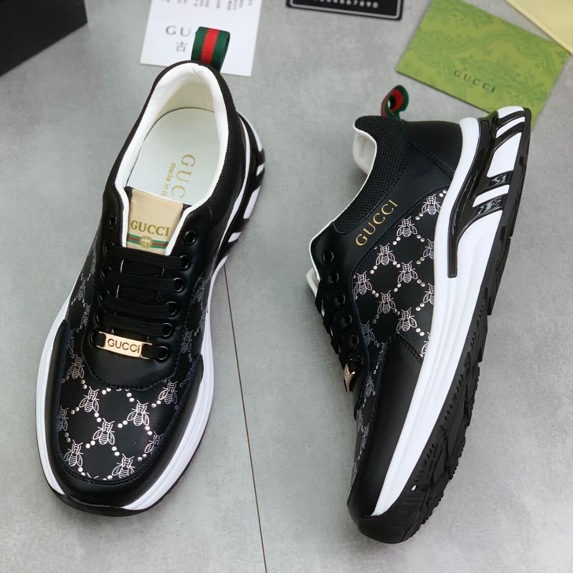Monogram Bee Web Trainers 