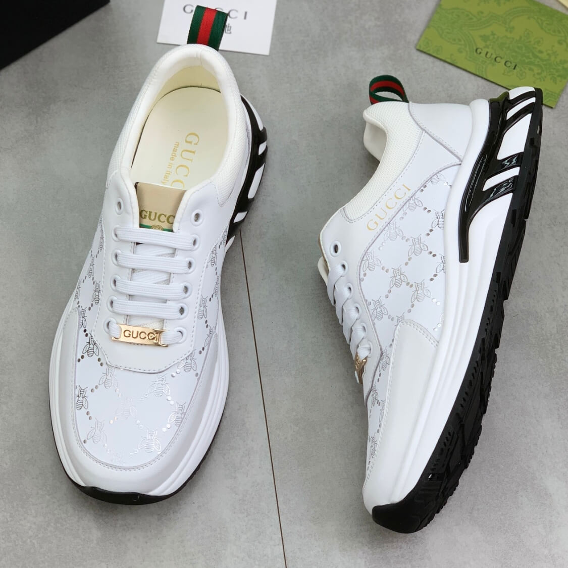 Monogram Bee Web Trainers 