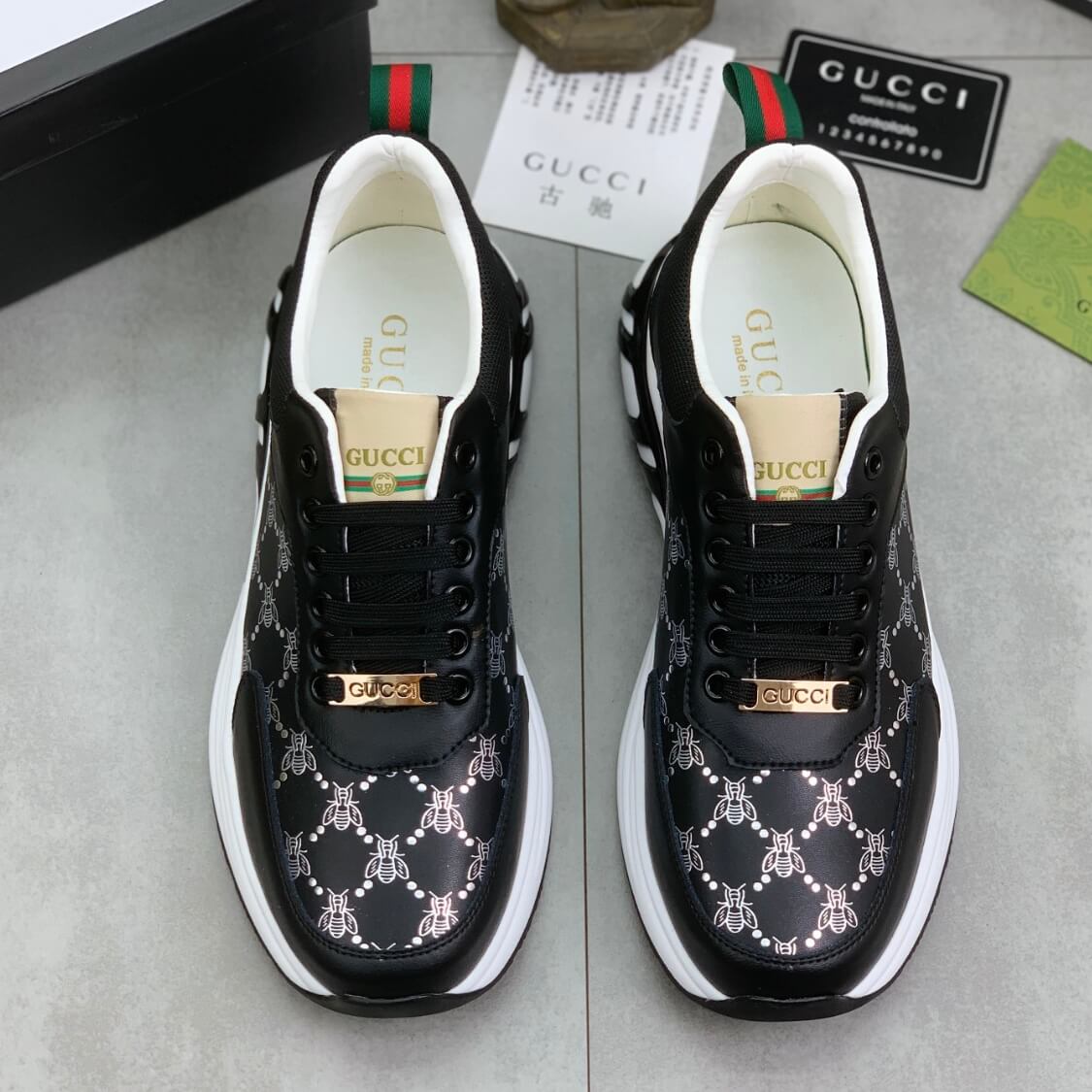 Monogram Bee Web Trainers 