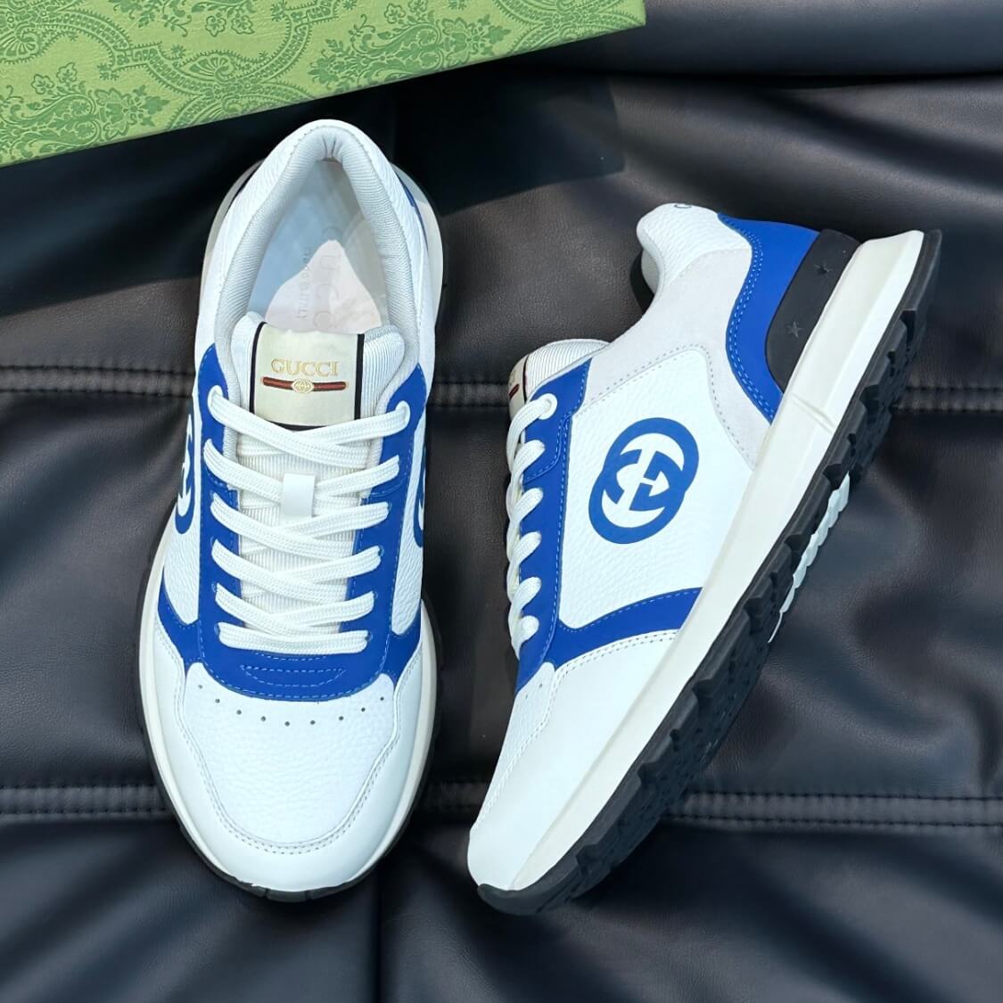 Monogram Courtside Leather Joggers