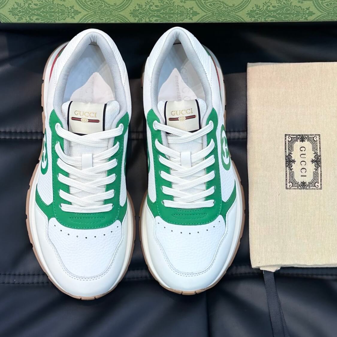 Monogram Courtside Leather Joggers