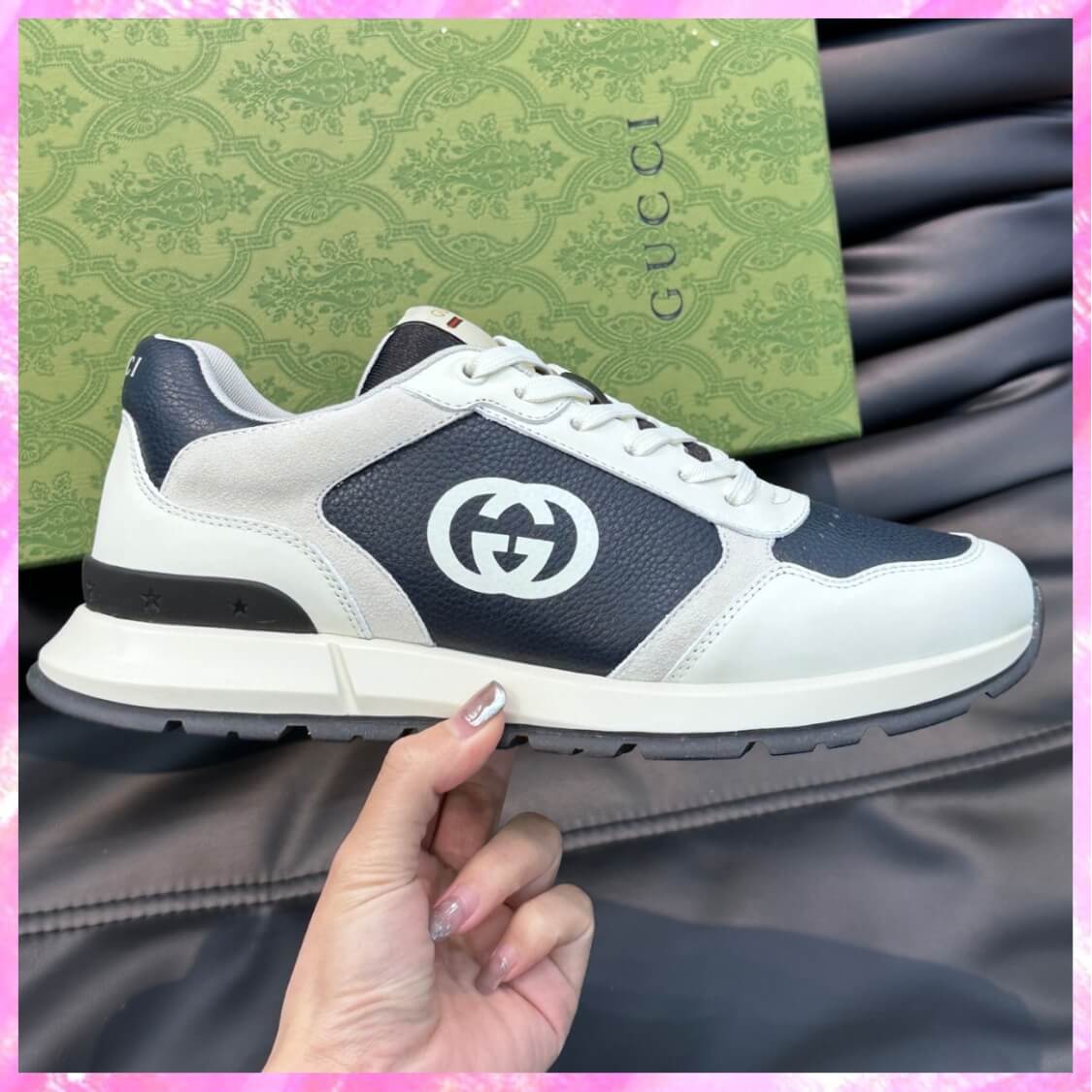 Monogram Courtside Leather Joggers