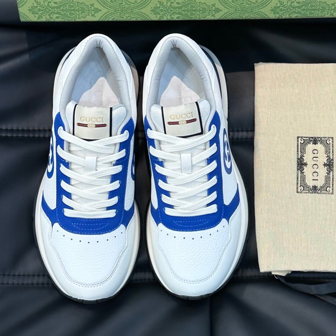 Monogram Courtside Leather Joggers