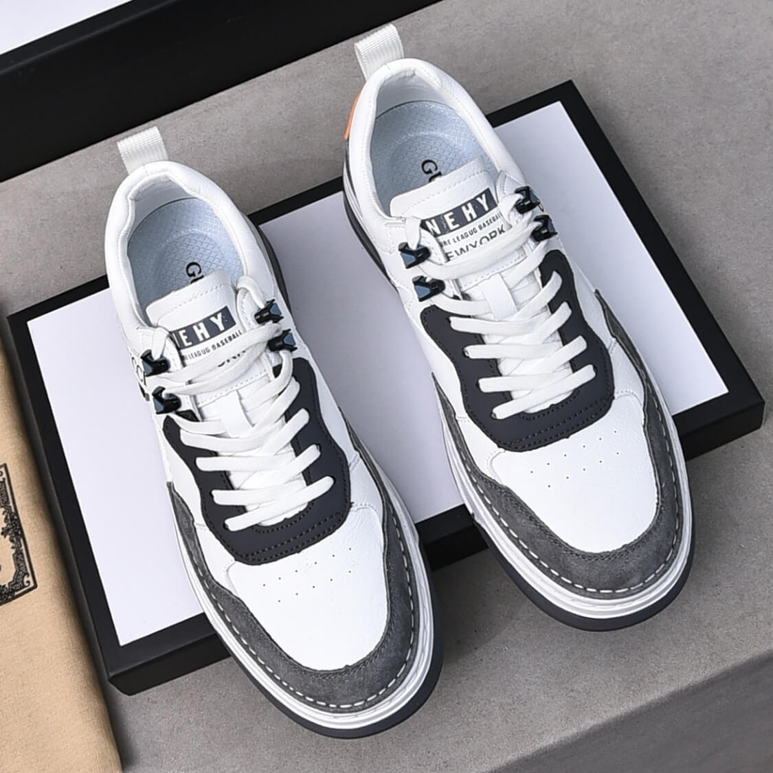 Monogram Courtside Leather Sneakers 