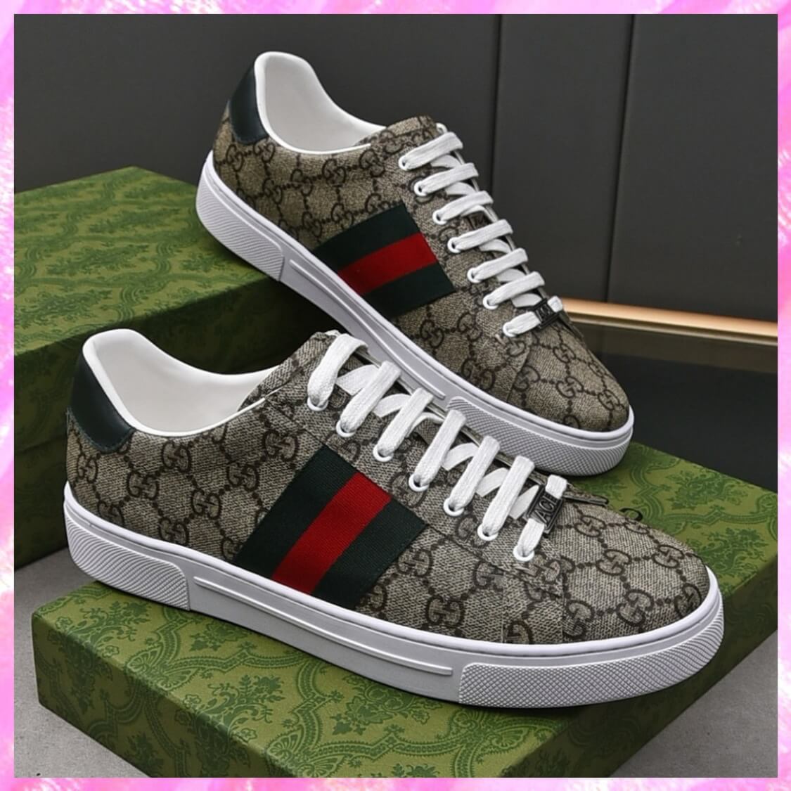 Monogram G Web Low Top Sneakers 