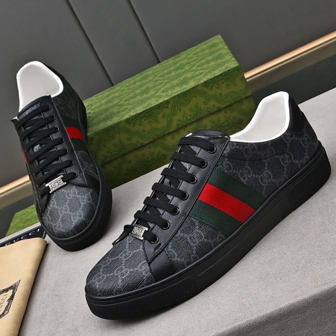 Monogram G Web Low Top Sneakers