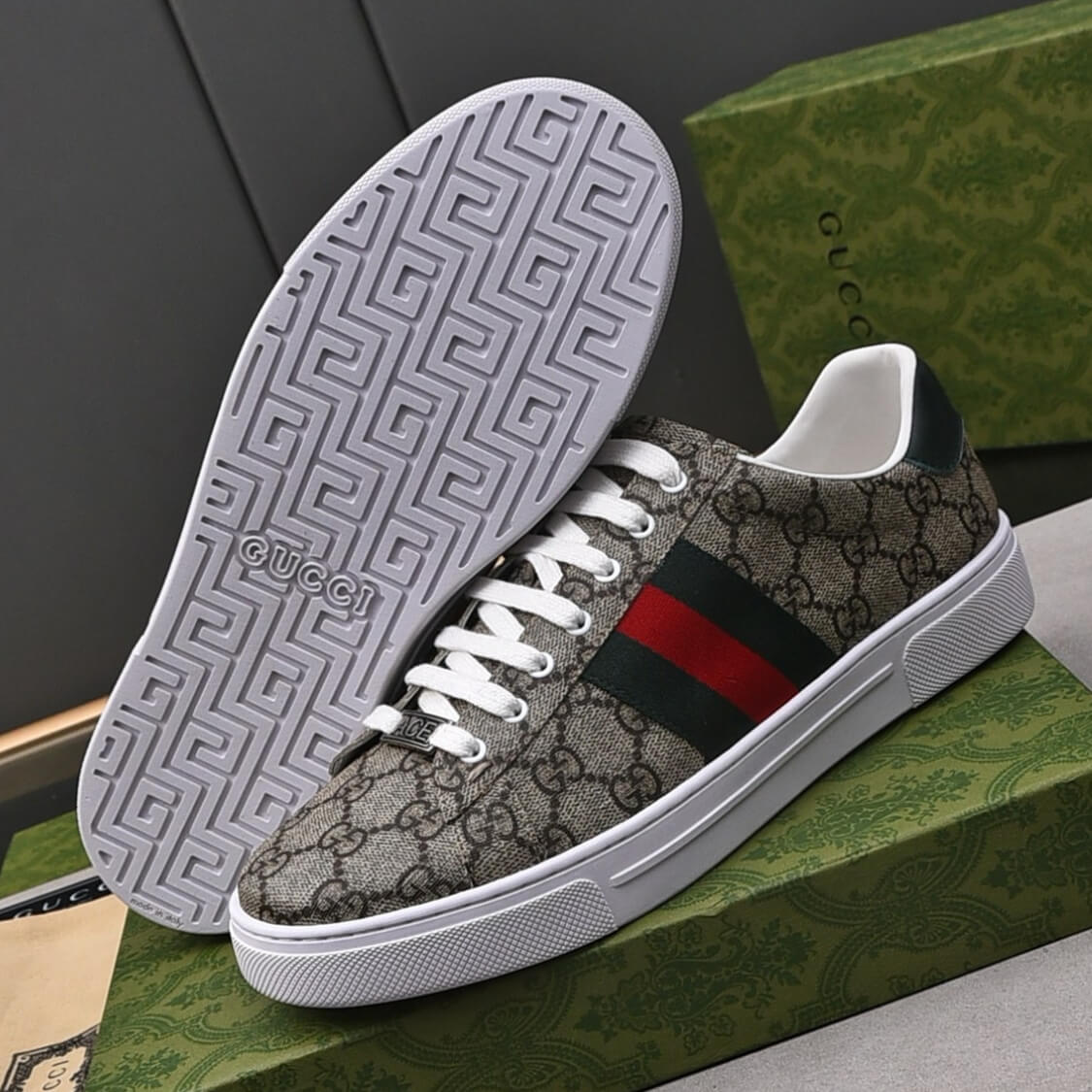 Monogram G Web Low Top Sneakers 