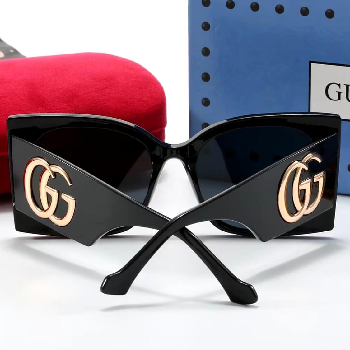 Oversized Double G Monogram UV Sunglasses
