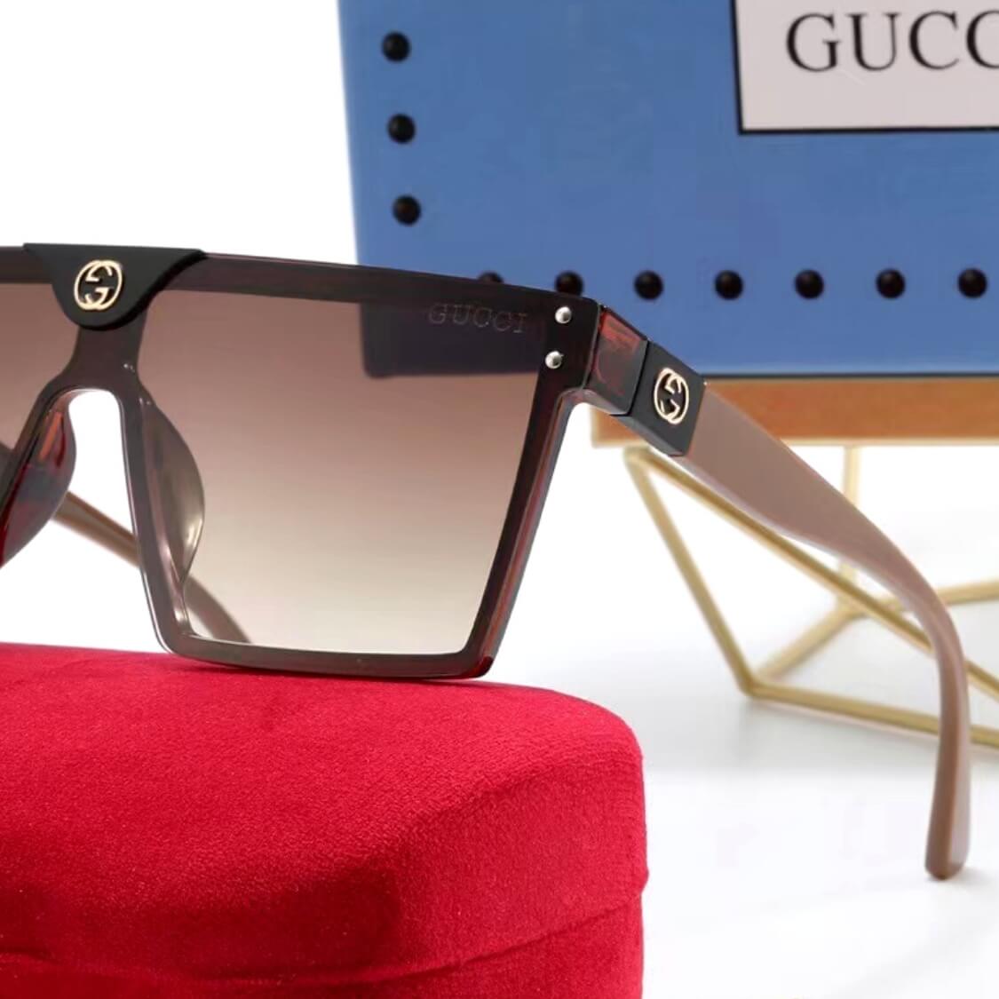 Logo Monogram Square UV Sunglasses 