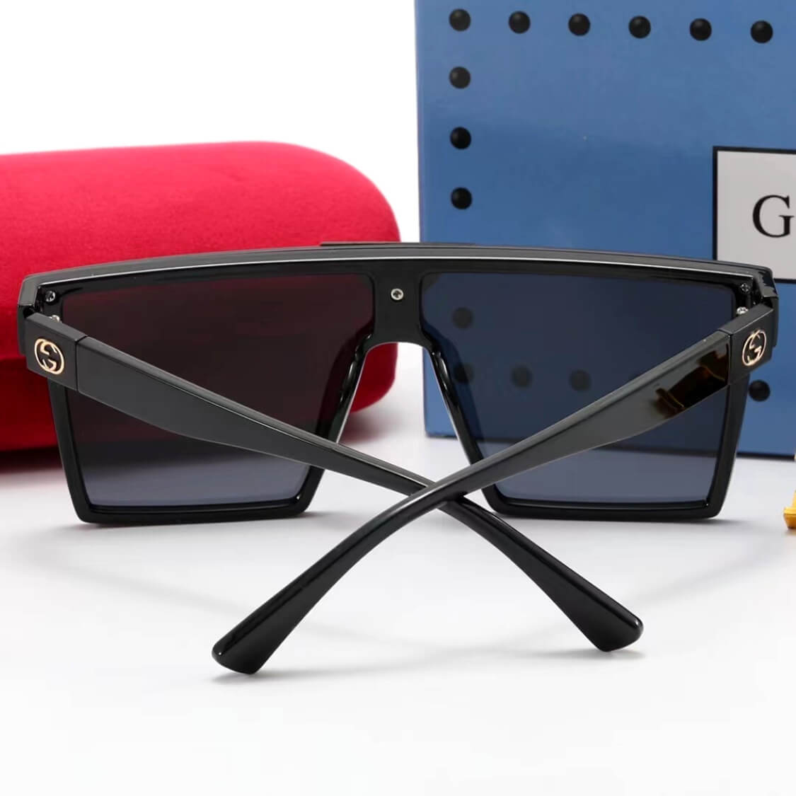 Logo Monogram Square UV Sunglasses 