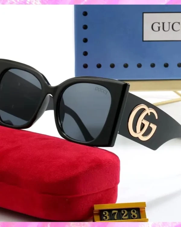 Oversized Double G Monogram UV Sunglasses