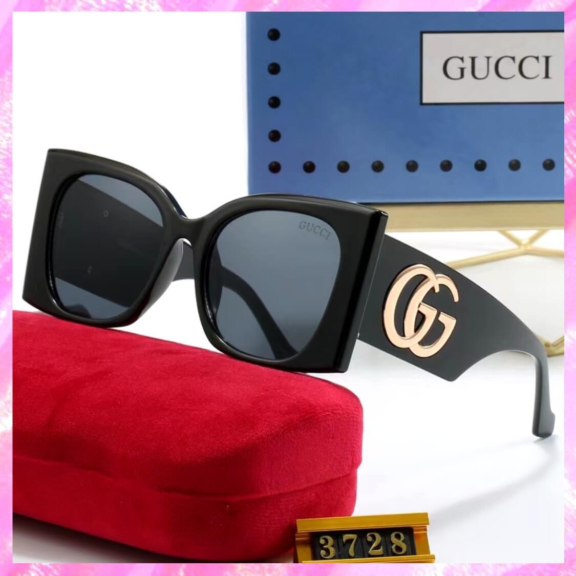 Oversized Double G Monogram UV Sunglasses