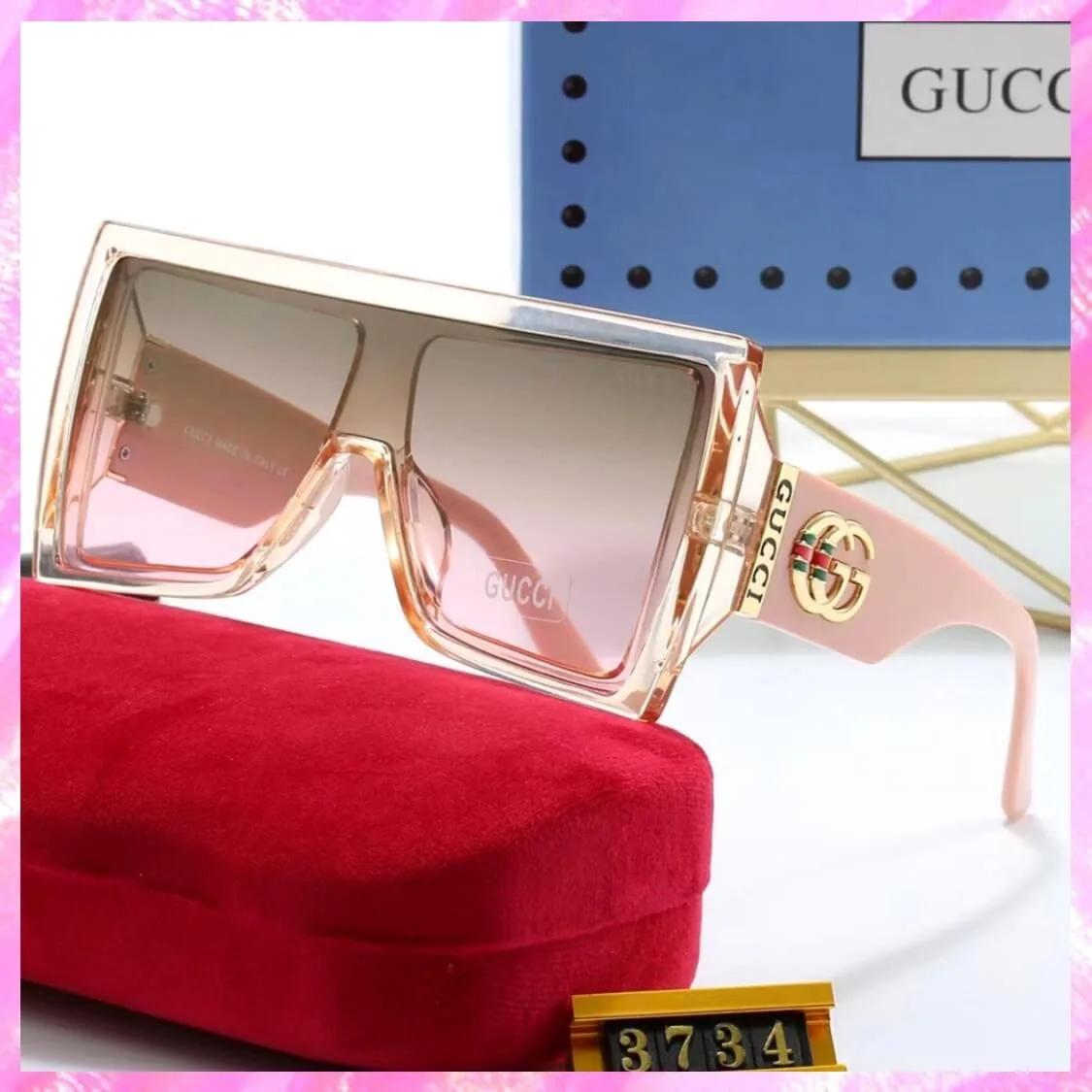 Oversized Square UV Sunglasses