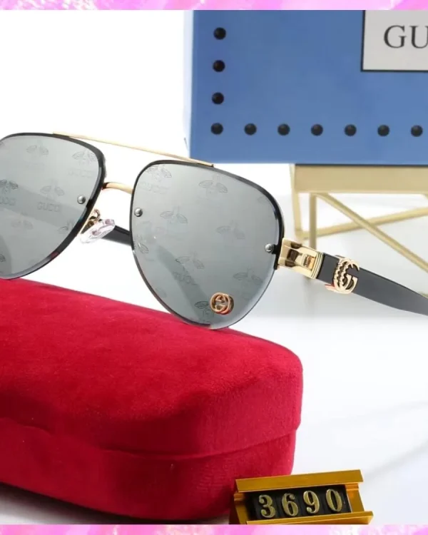 Half Rimmed Pilot UV Sunglasses
