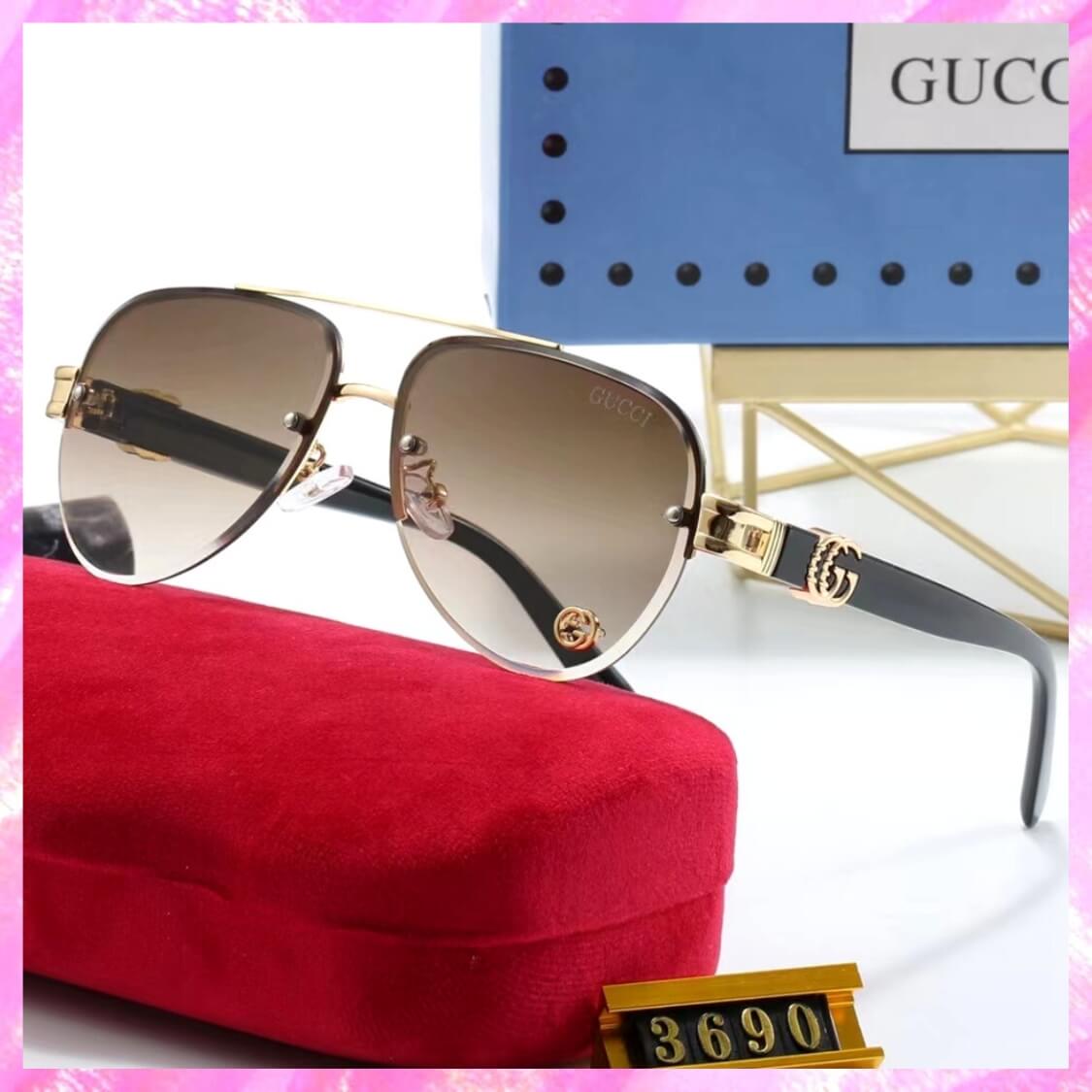 Half Rimmed Pilot UV Sunglasses 
