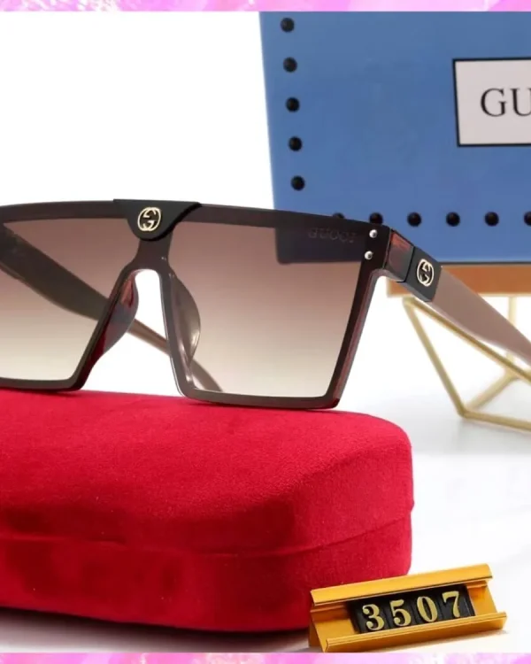 Logo Monogram Square UV Sunglasses