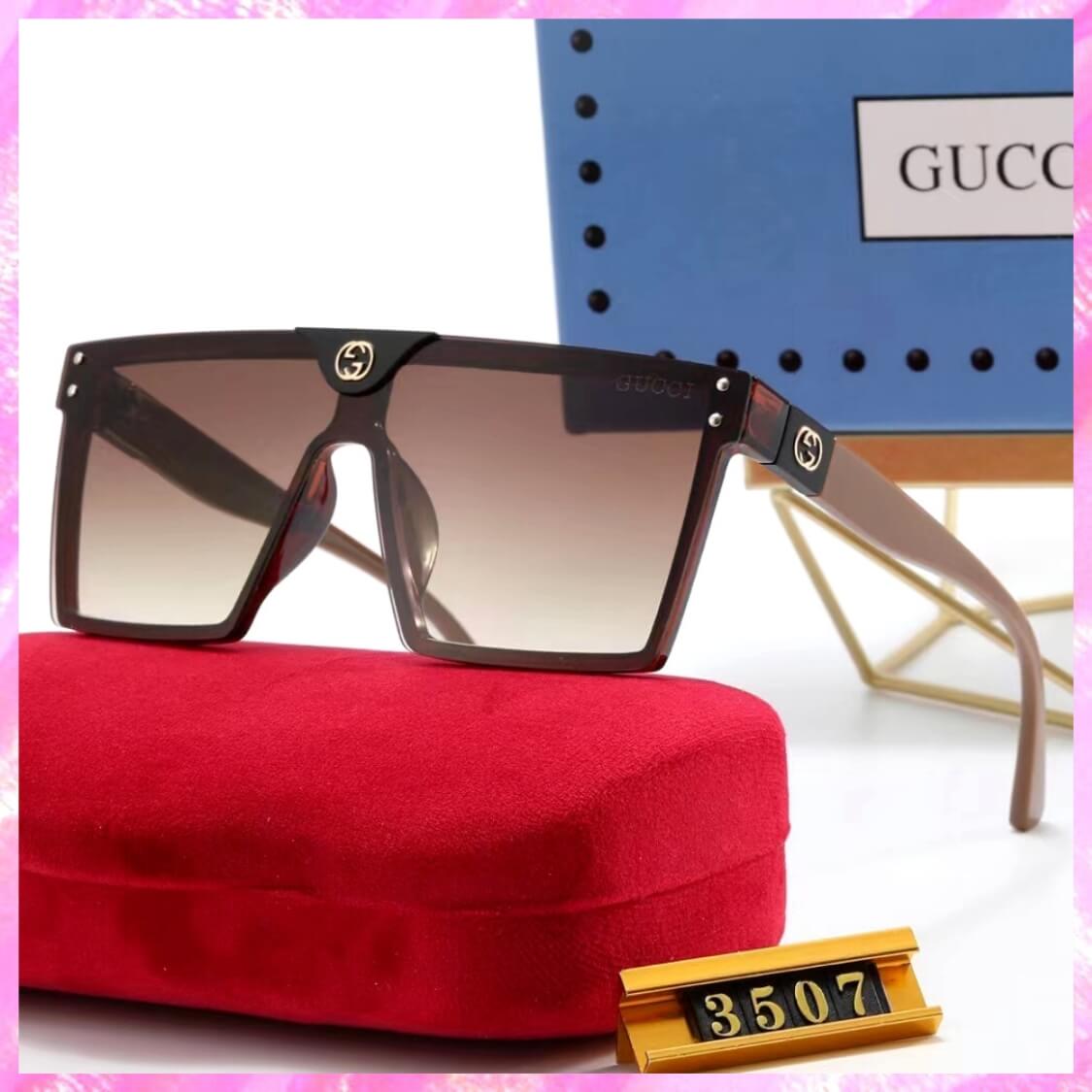 Logo Monogram Square UV Sunglasses 