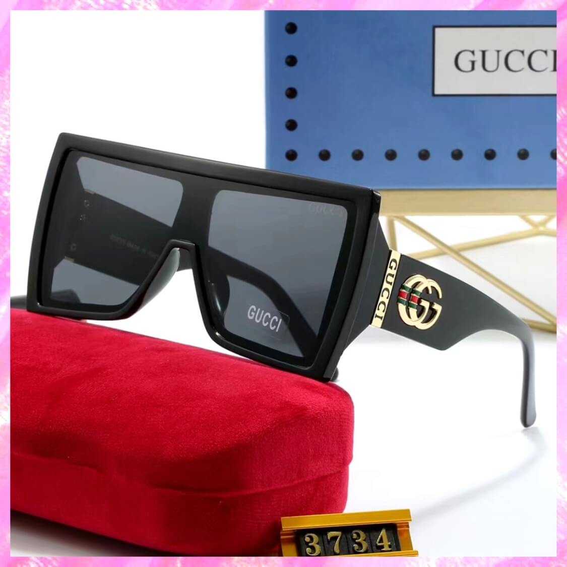Oversized Square UV Sunglasses