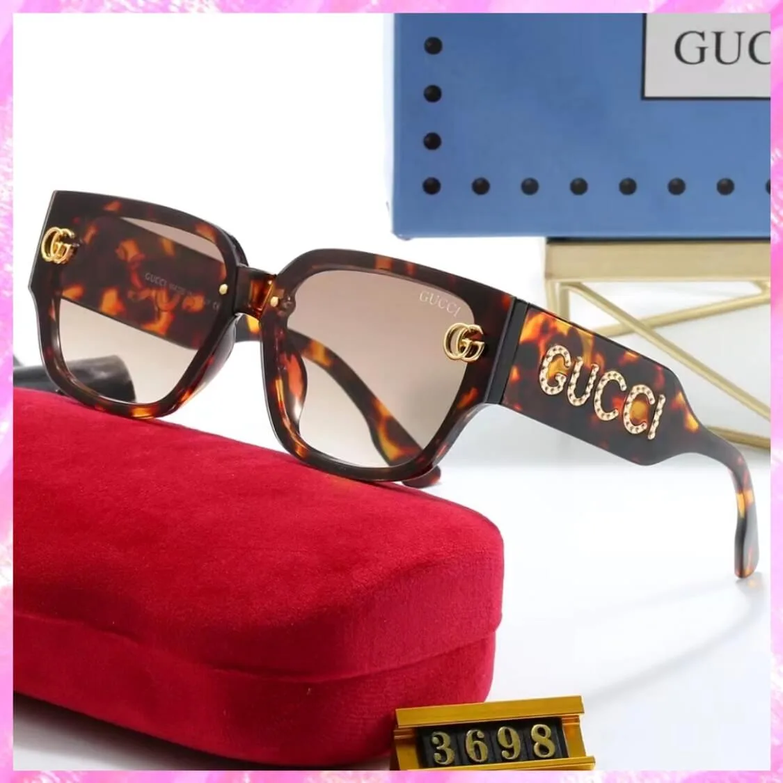 Double G Monogram UV Sunglasses