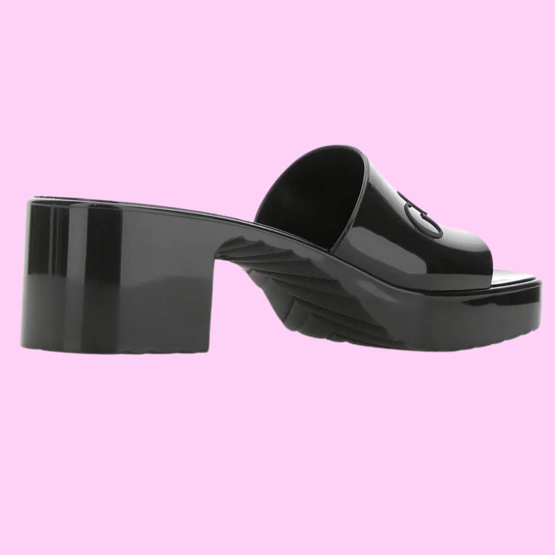 Monogram Rubber Slide Sandals 