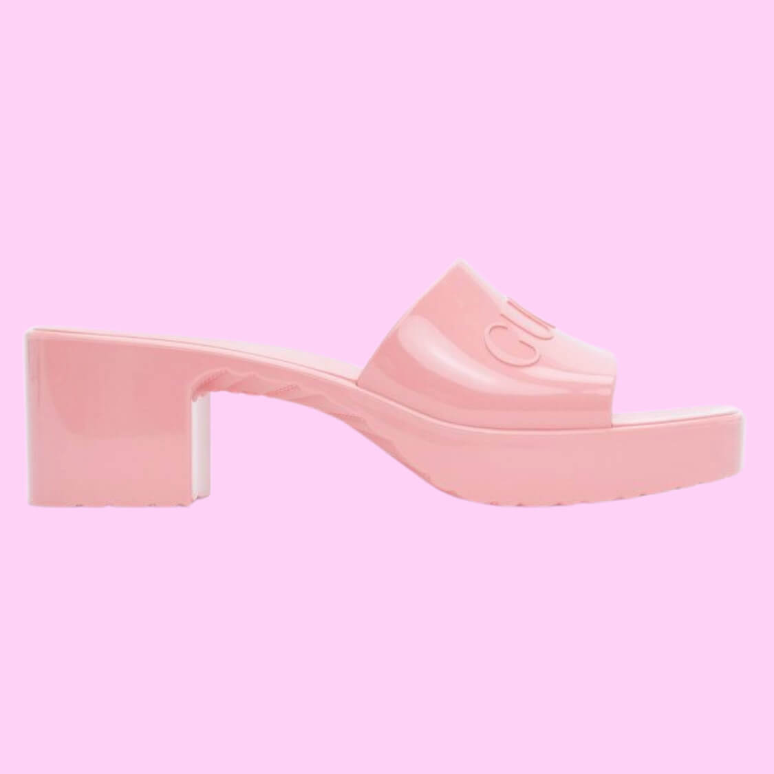 Monogram Rubber Slide Sandals 