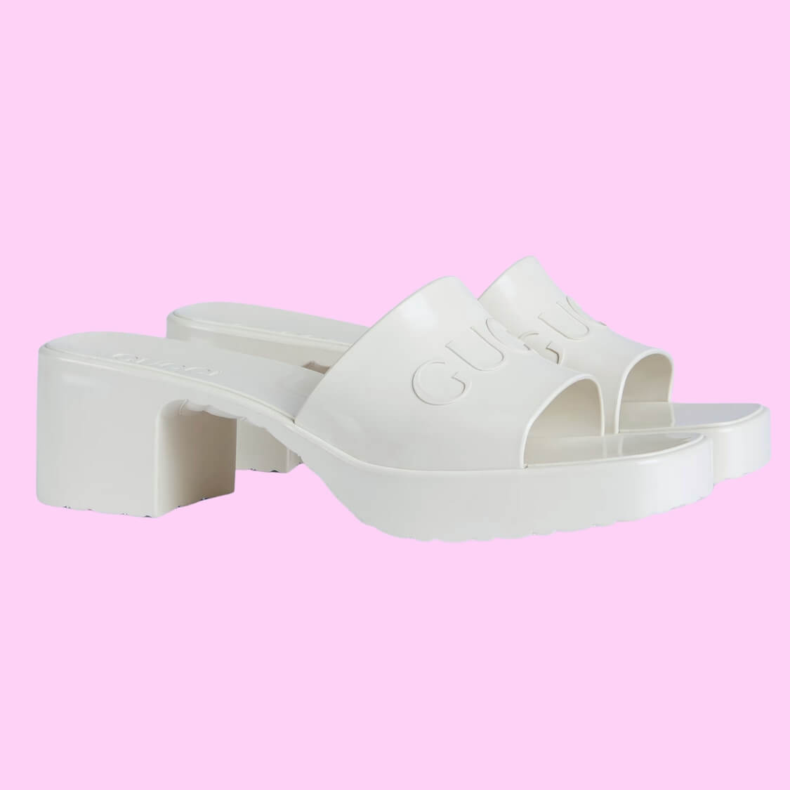 Monogram Rubber Slide Sandals 