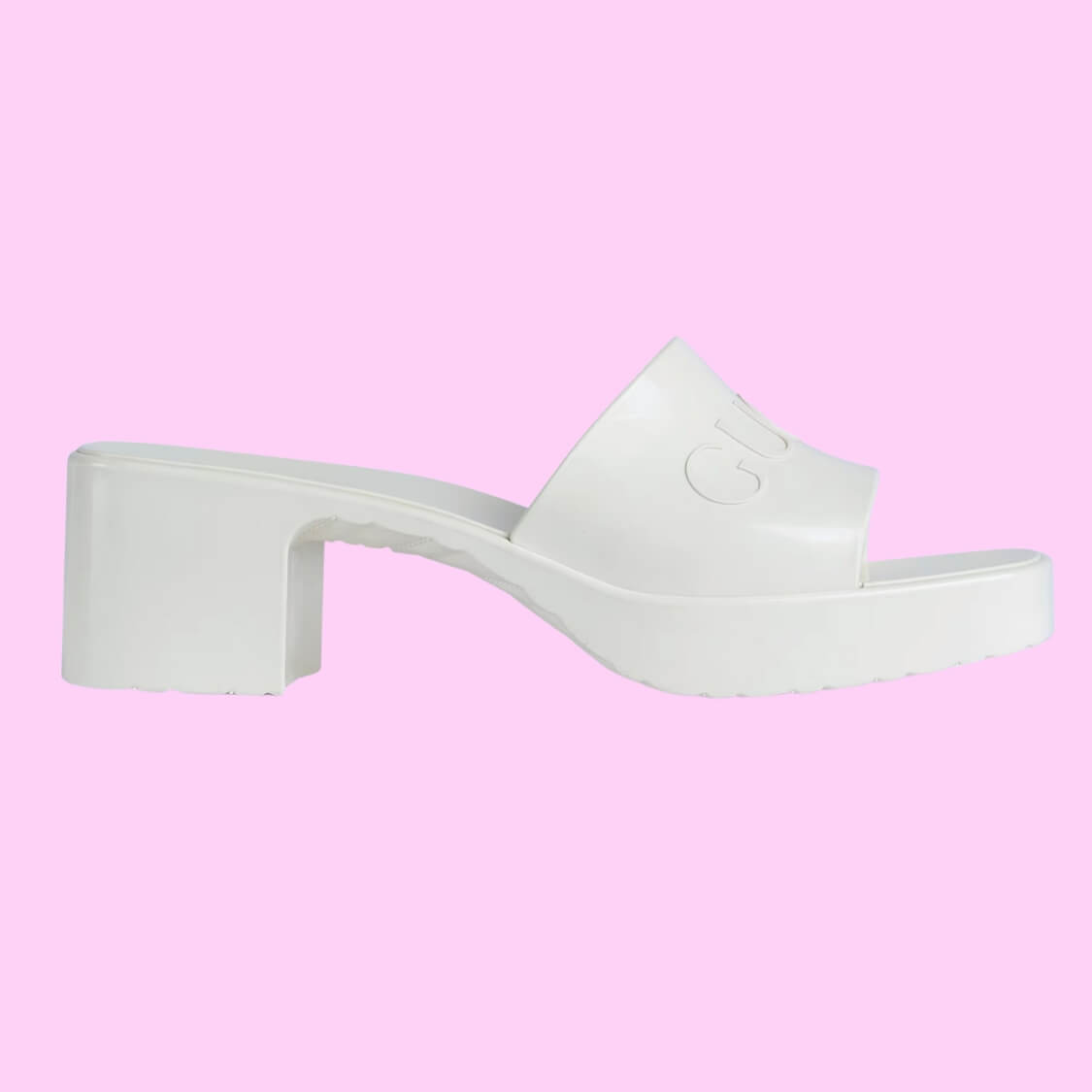 Monogram Rubber Slide Sandals 