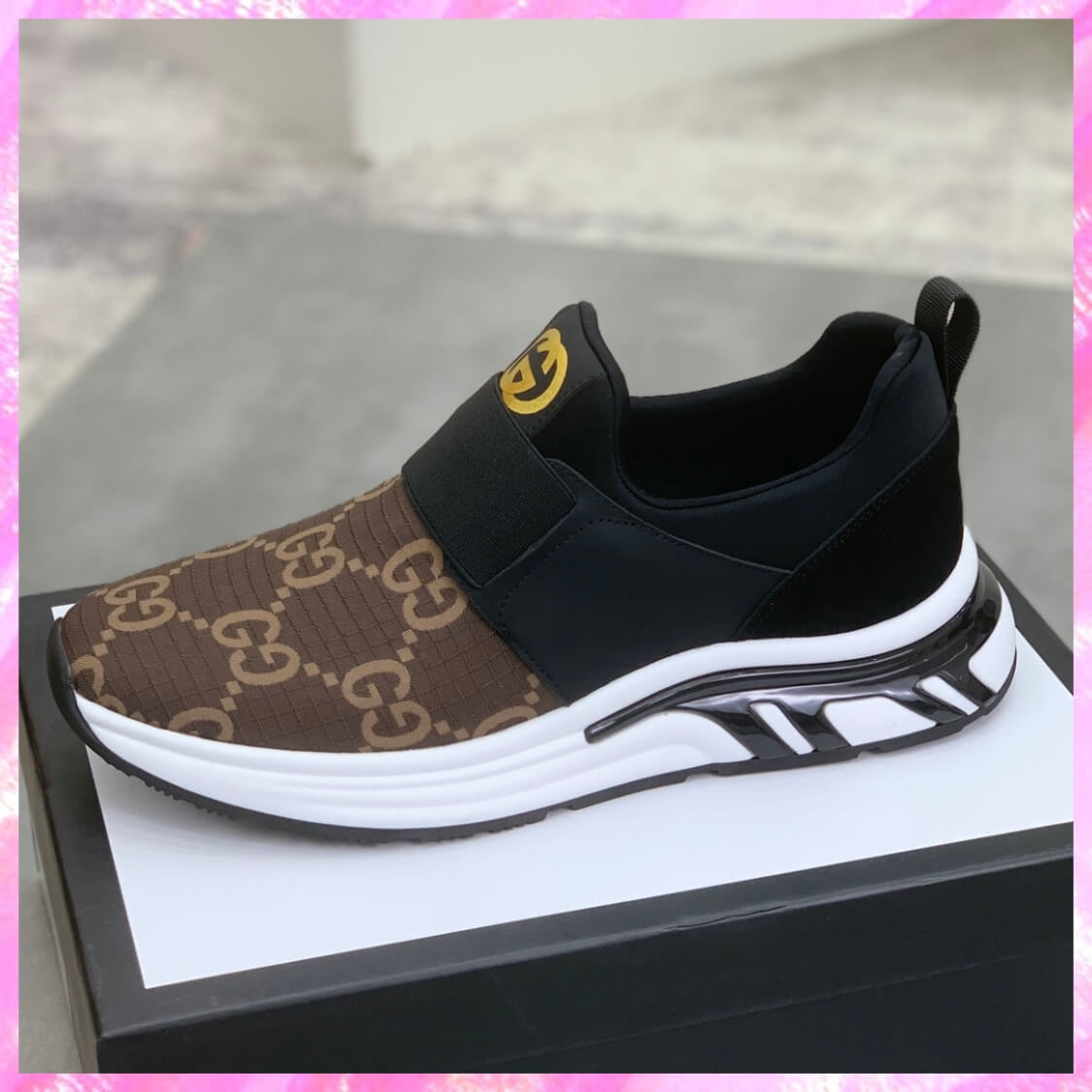 Monogram Slip On Trainers