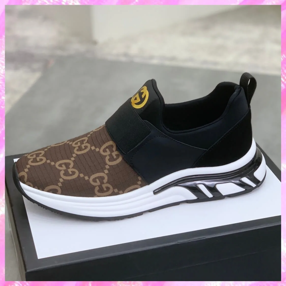 Monogram Slip On Trainers