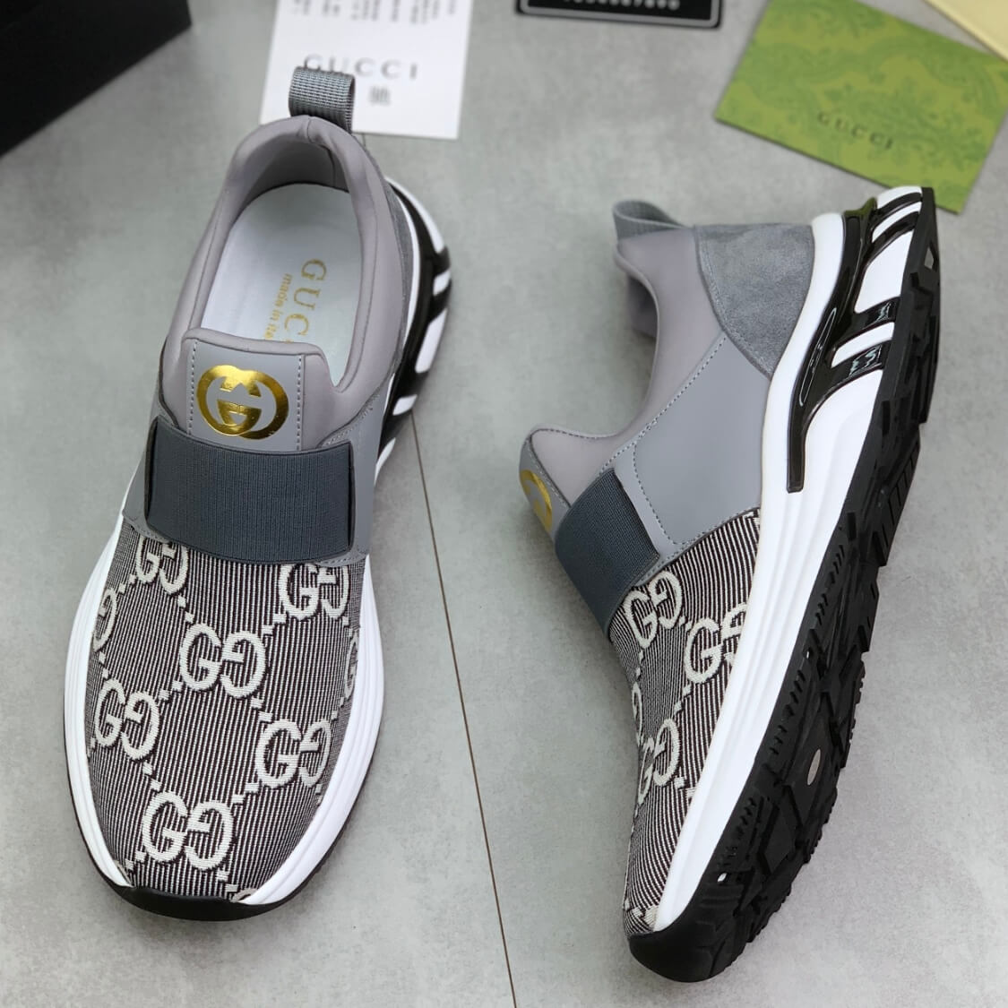 Monogram Slip On Trainers 