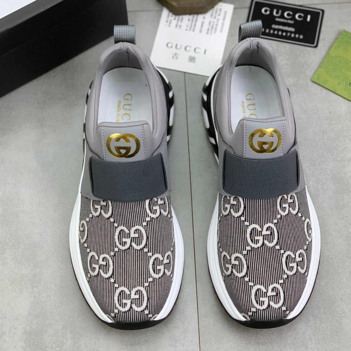 Monogram Slip On Trainers 