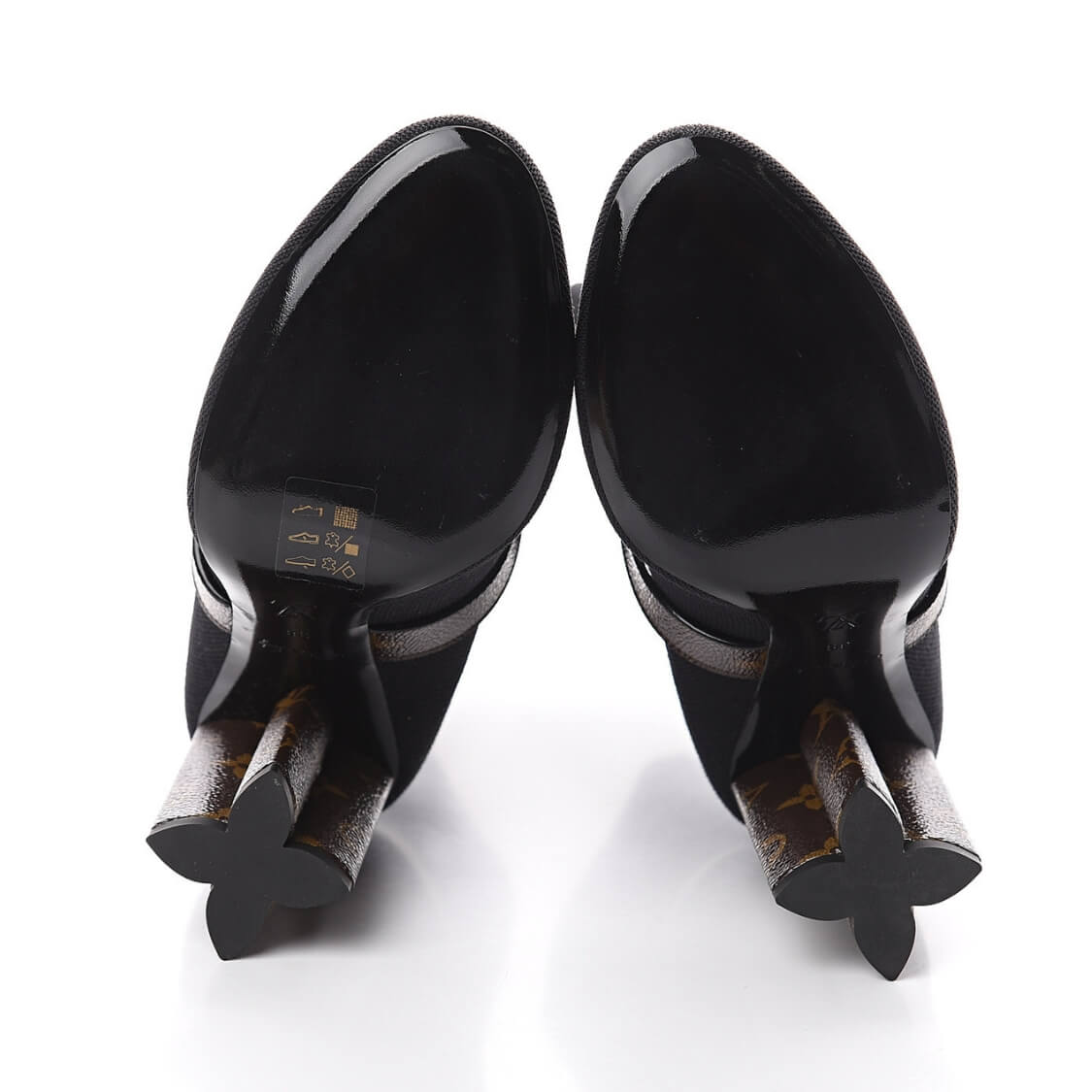 Monogram Stretch Fabric Silhouette Ankle Boots