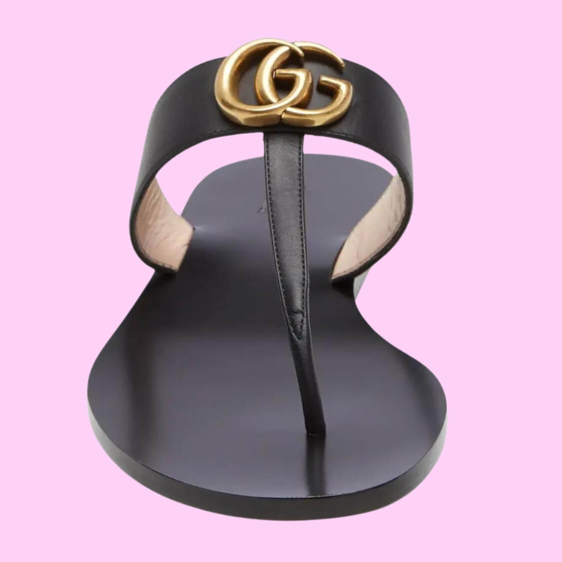 Monogram T-Strap Sandals