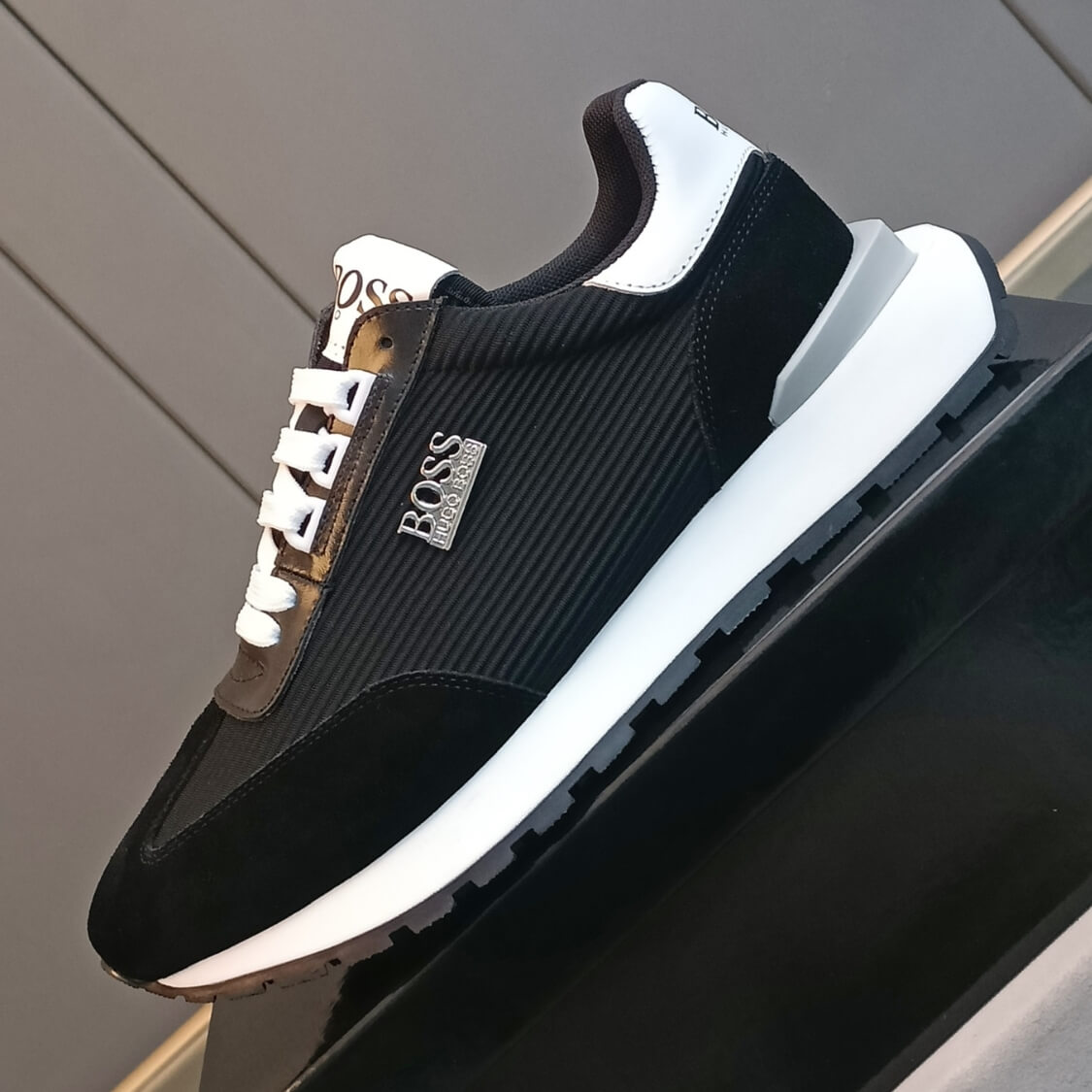 Monogram Textured Sneakers 