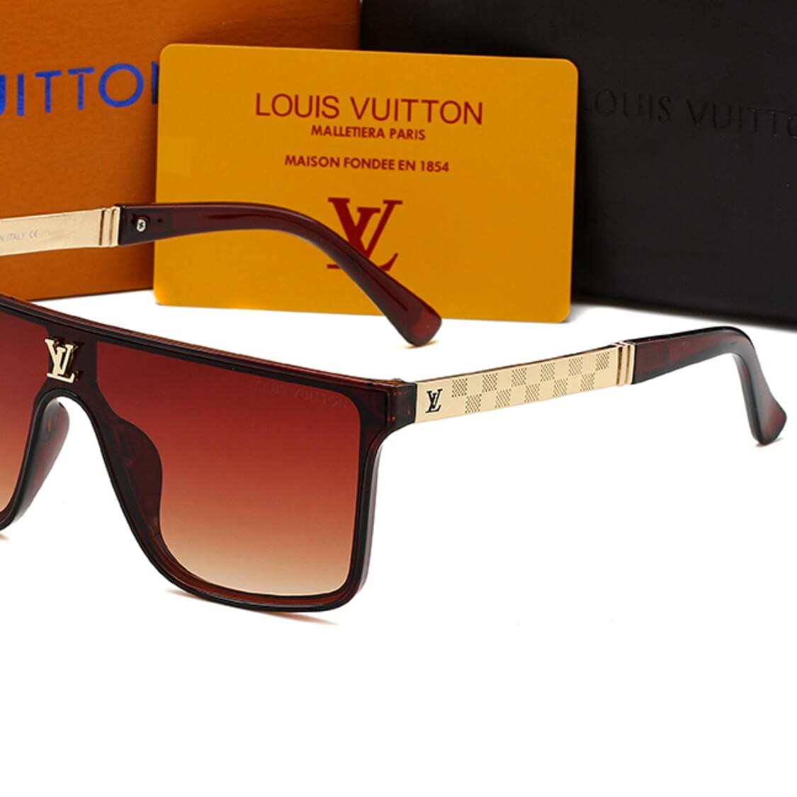 Gold Logo Monogram UV Sunglasses