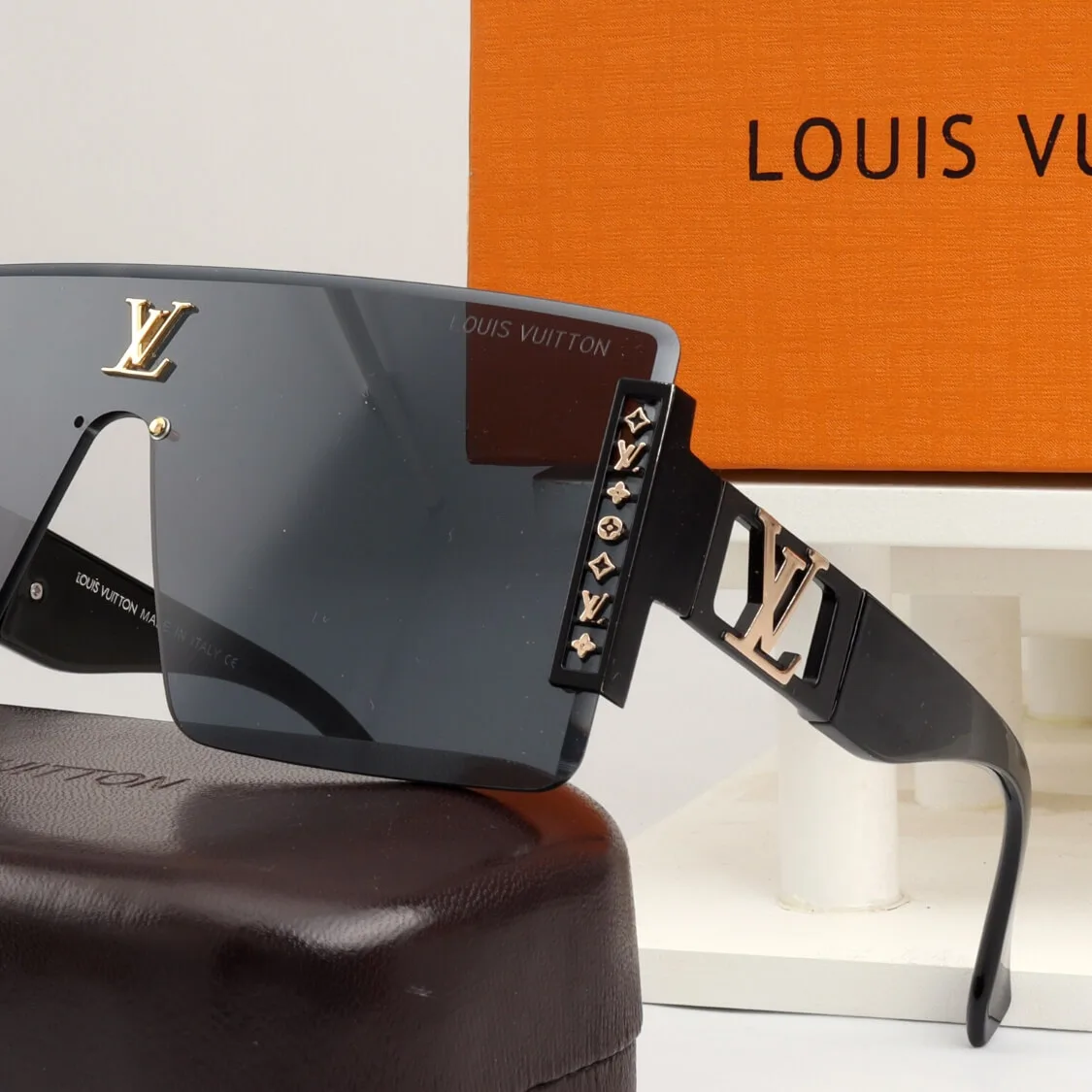 Monogram Rimless Shield UV Sunglasses