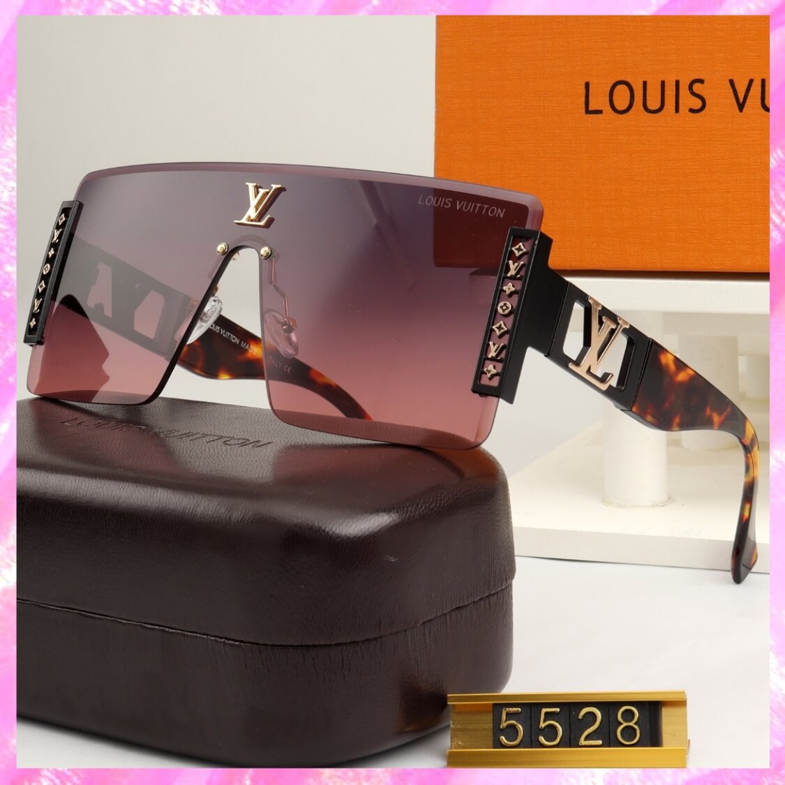Monogram Rimless Shield UV Sunglasses