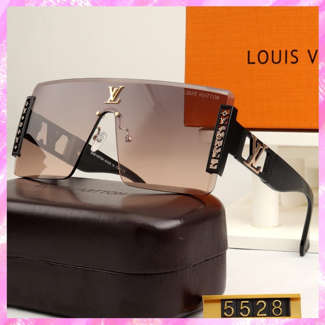 Monogram Rimless Shield UV Sunglasses