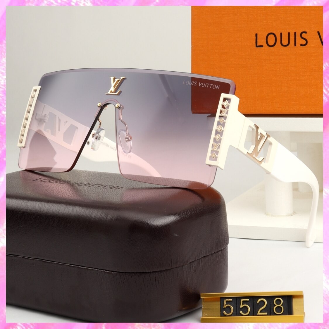 Monogram Rimless Shield UV Sunglasses 