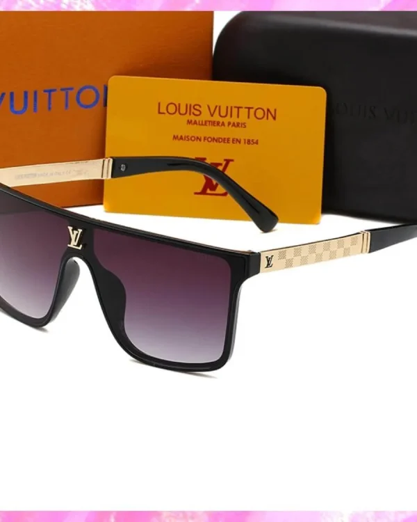 Gold Logo Monogram UV Sunglasses