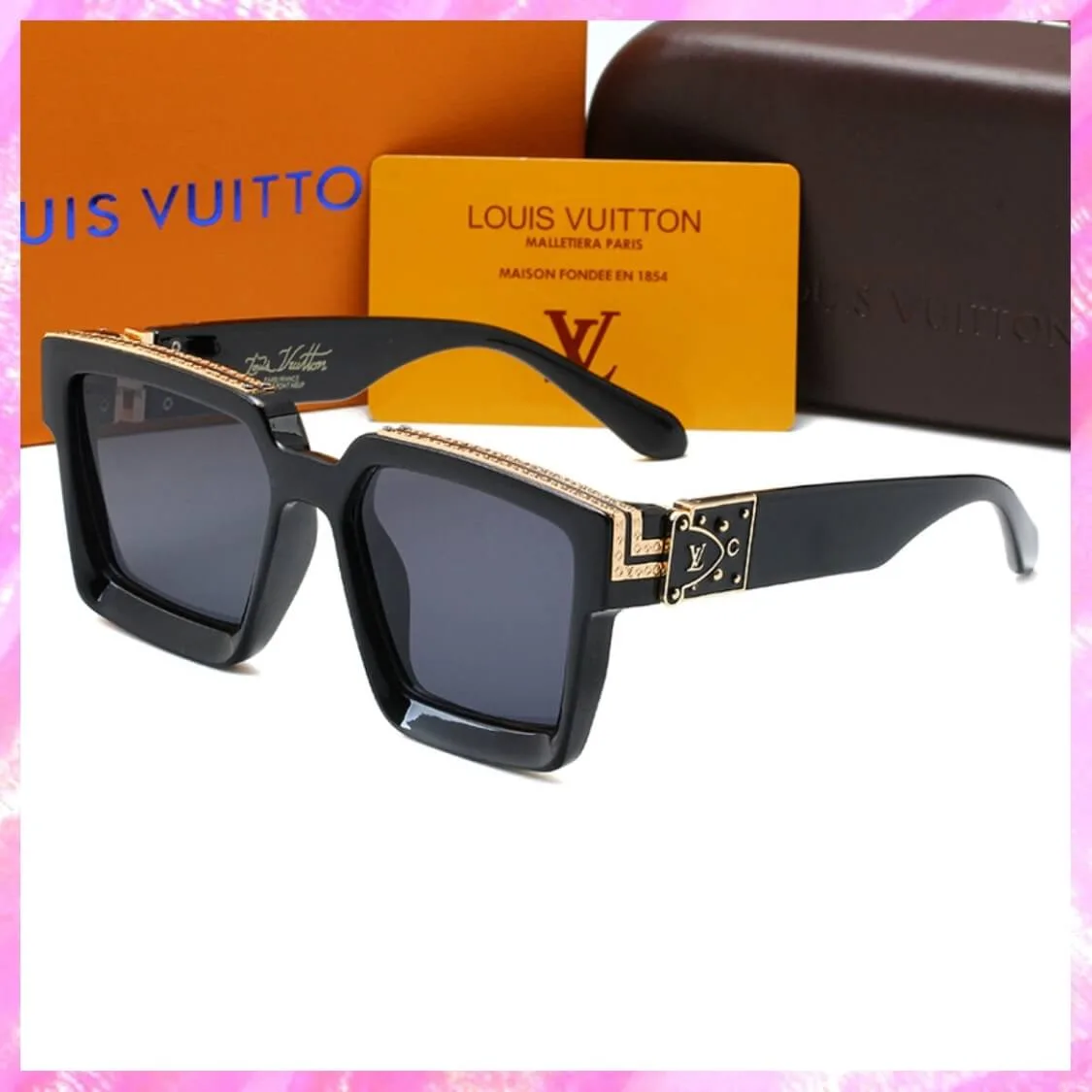 Signature Logo Square UV Sunglasses