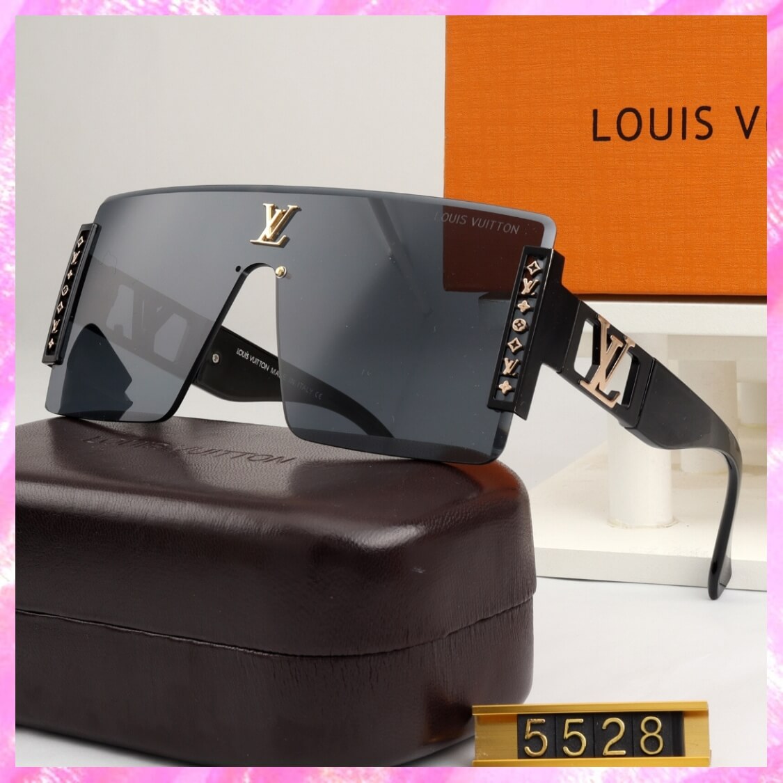 Monogram Rimless Shield UV Sunglasses