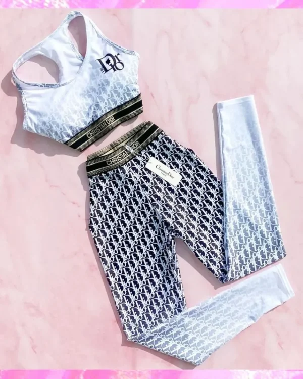 Monogram Ombre' Dri Fit Yoga Set