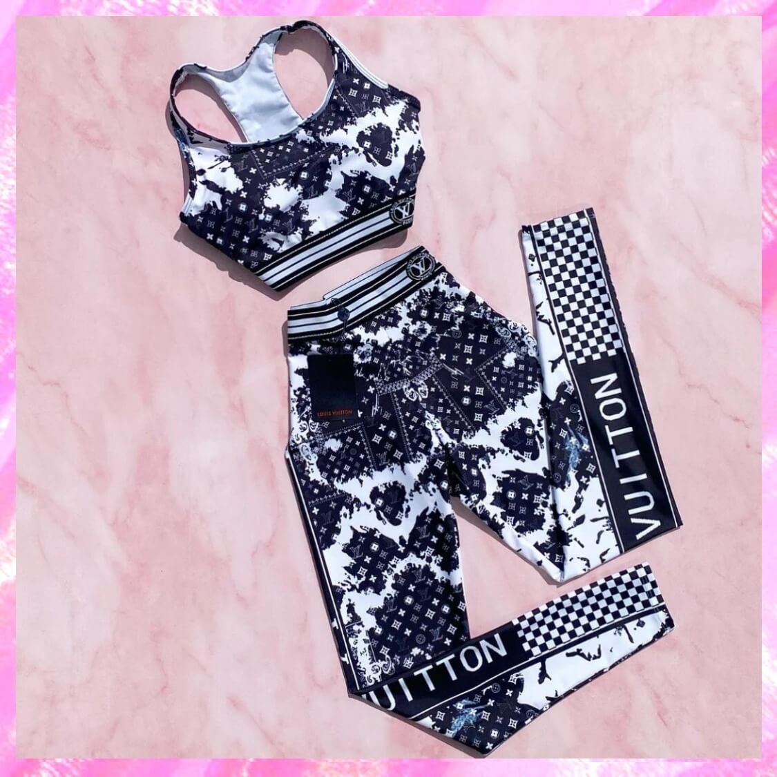 Monogram Logo Dri Fit Yoga Set 