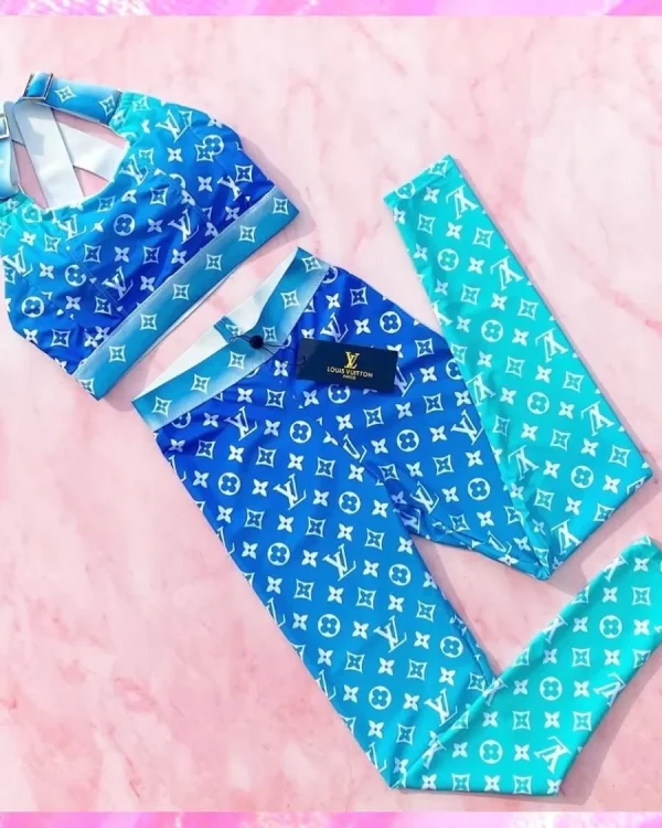 Monogram Ombre' Dri Fit Yoga Set