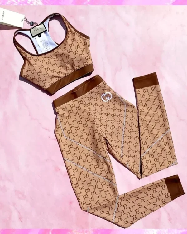 Monogram Logo Dri Fit Yoga Set