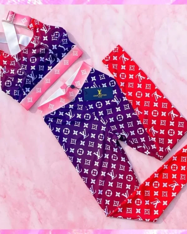 Monogram Ombre' Dri Fit Yoga Set