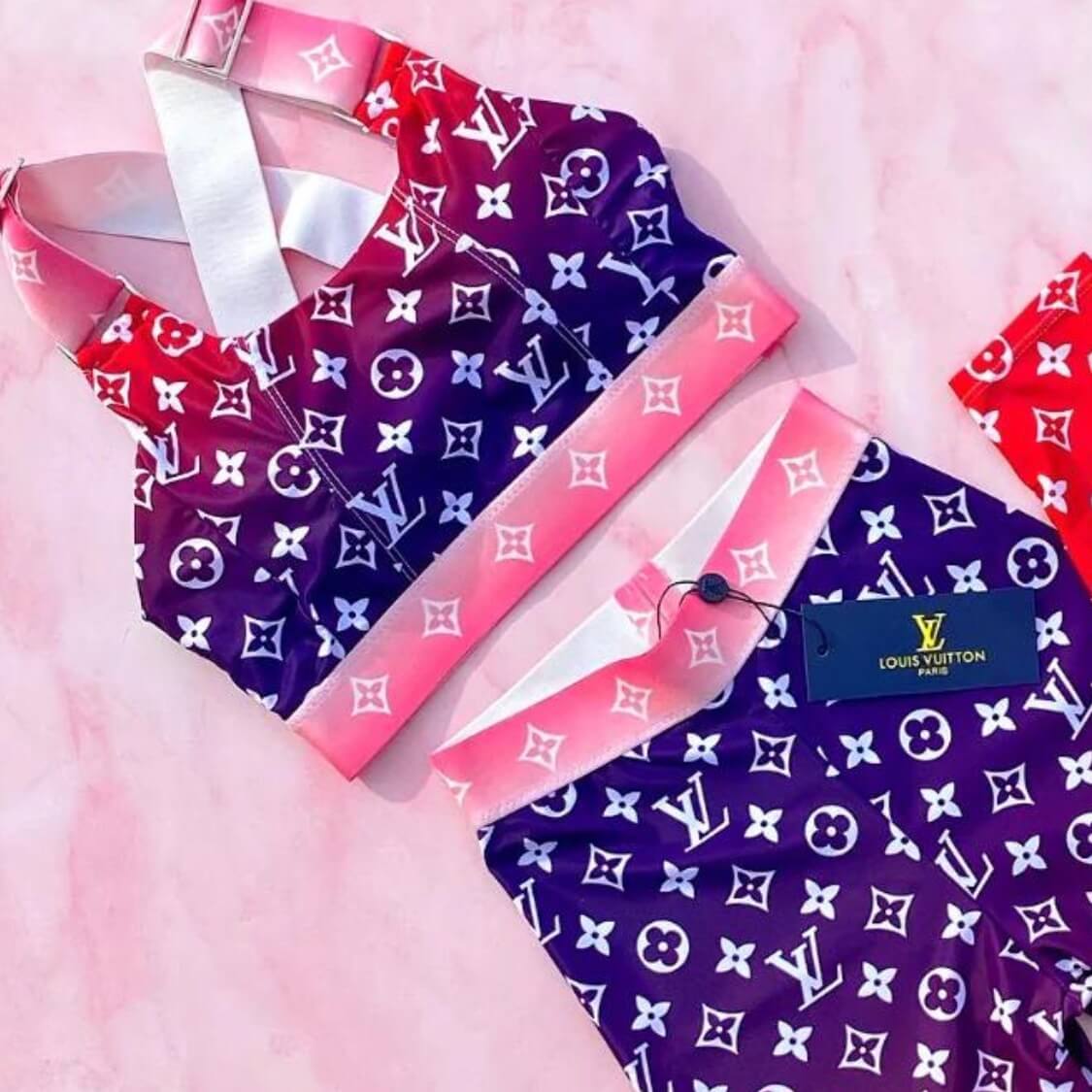 Monogram Ombre' Dri Fit Yoga Set 