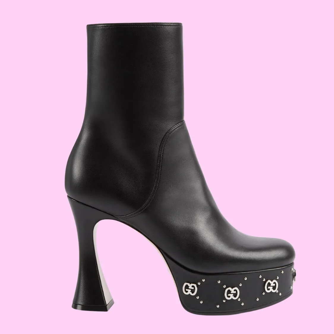 Platform Boot With Silver GG Studs